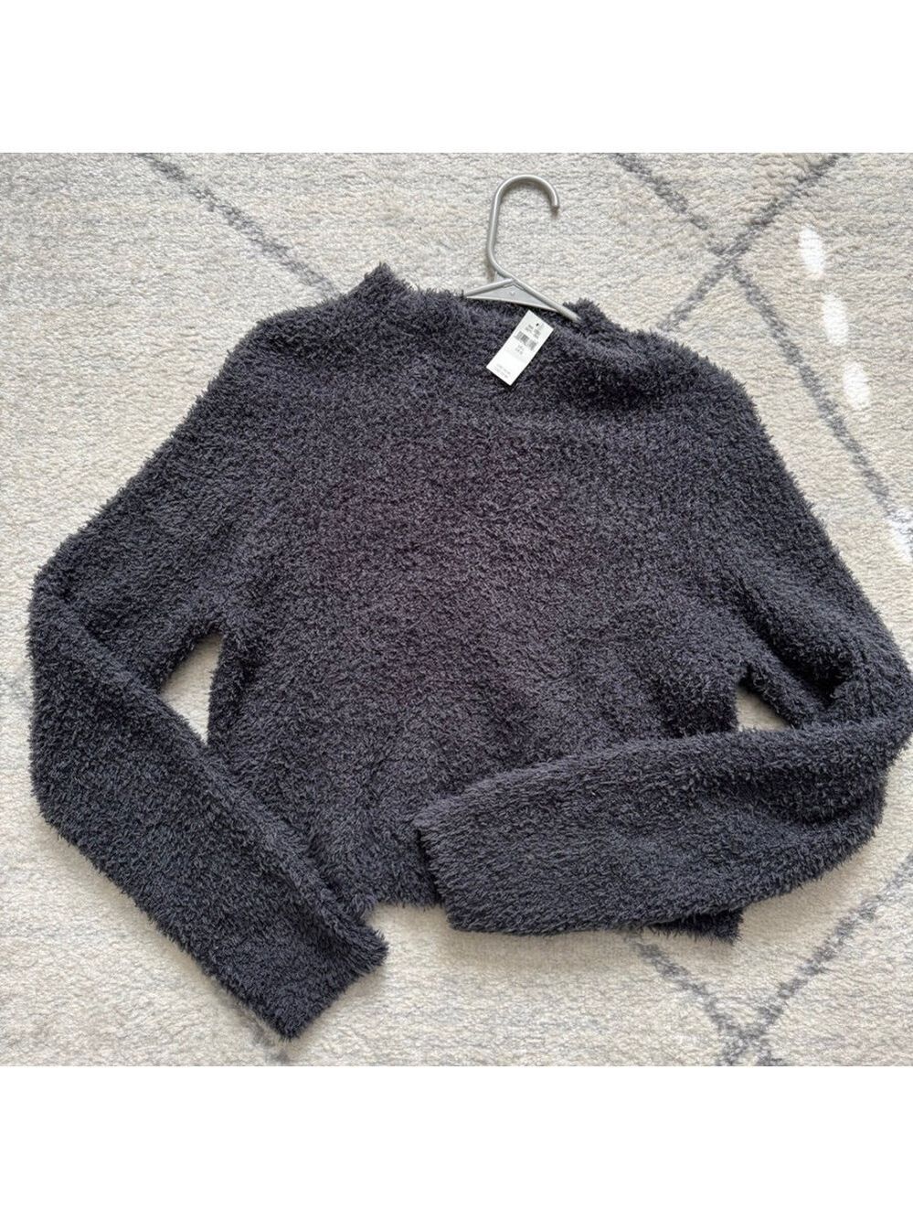 Aerie Black Fuzzy Sweater